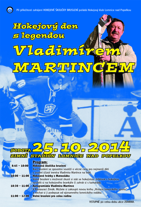Hokejov den s legendou - Vladimrem Martincem 